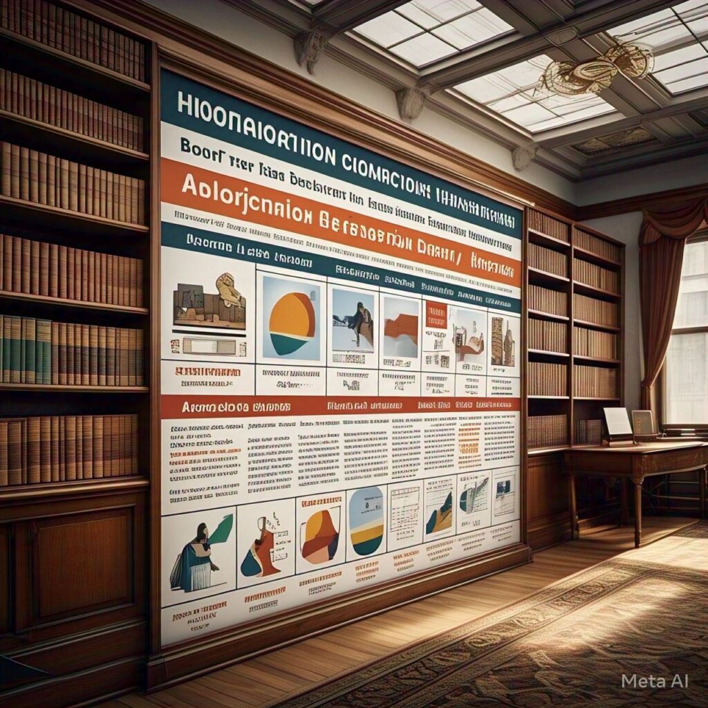 Timeline showing the evolution of abortion laws globally.